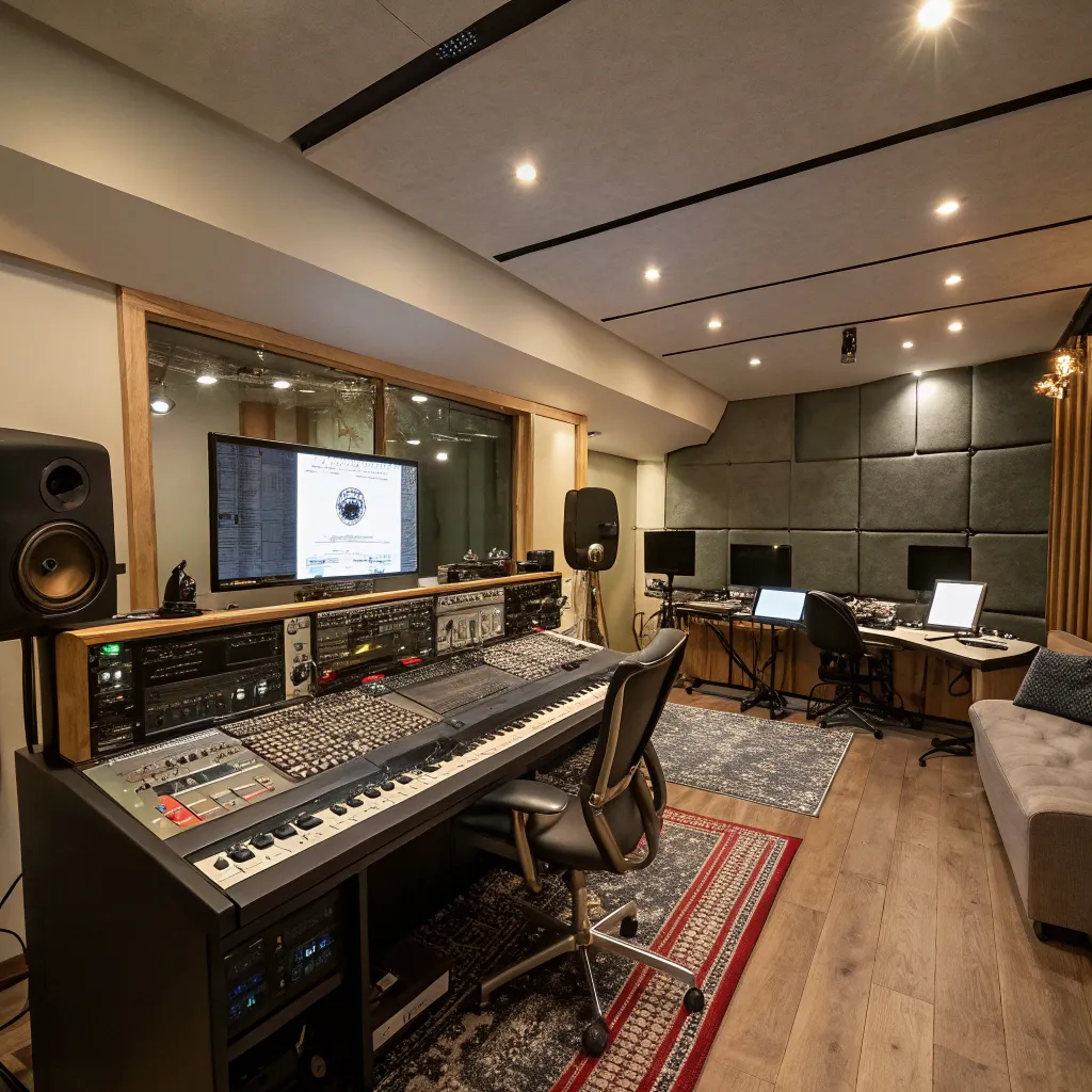 Interior view of LARNAVEX recording studio