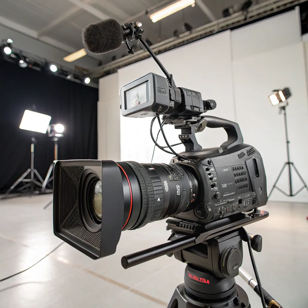 High-Quality Video Camera for Studio